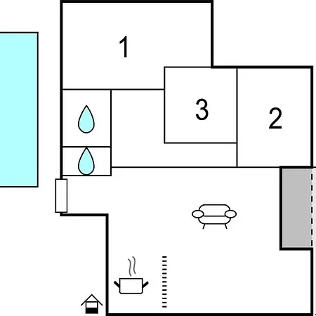 아파트 Three-bedroom In Saldun 트로기르